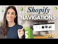 Shopify Navigation Tutorial 2025 Shopify Mega Menus Drop Down Menu Header Menu and much more