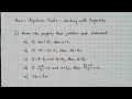 Basic Algebraic Proofs - Working with Properties