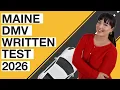 Maine DMV Written Test 2026 60 Questions with Explained Answers