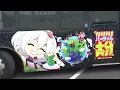 Popular VTuber Noel Shirogane-Wrapped Bus Running in Oita City: "Huge Response," Through End of A...