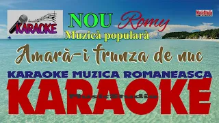 popular karaoke s rb amara i frunza de nuc negativ versuri karaoke nou 2024 romy