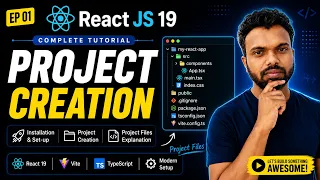 React JS 19 Tutorial in 2026 Introduction Why React Prerequisites Project Files Structure