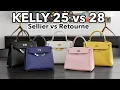 HERMES KELLY 25 VS 28 Sellier vs Retourne In Depth Comparison Review - Mel in Melbourne