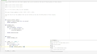 Euler and Python Ep 030 - Digit fifth powers