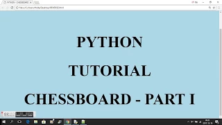 PYTHON - CHESSBOARD