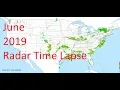 June 2019 US Weather Radar Time Lapse Animation