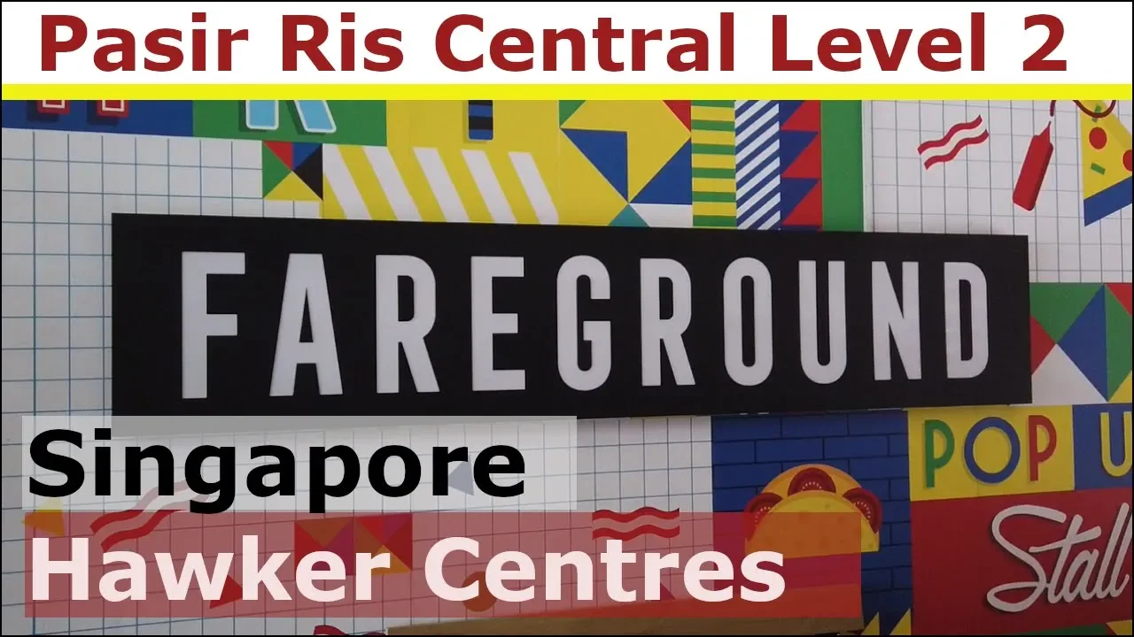 [Pasir Ris Central Hawker Centre Tour] Singapore Hawker Centre for hipster fusion food in 4 minutes