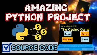 Amazing Python Project The CASINO GAME Using Tkinter With Source Code In Hindi