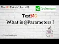 What is Parameters in TestNG TestNG Tutorial Part