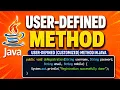 User-Defined Method in Java Customized Method Explained with Example Core Java Tutorial OOPs
