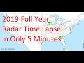 2019 US Weather Radar Time Lapse Animation in 5 Minutes