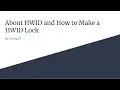 How to Make a HWID for Your Applications C