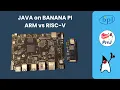 Java on BananaPi SBC ARM BPI-M4 Zero vs RISC-V BPI-F3 - And we have a Blinking LED with Pi4J