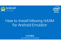 How to Install Missing HAXM for Android Emulator Sanktips