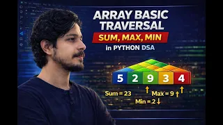 Array Basics in Python Traversal Sum Max Min DSA