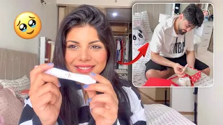 انا حامل واخيرا فاجأت منصور بالخبر وبكى 