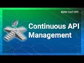Continuous API Management