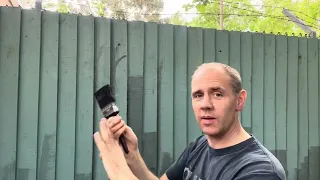Life hack how to paint a fence quickly without a paint sprayer