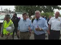 Pritzker tours storm damage signs relief bill for Illinois families impacted