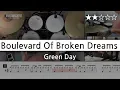 Download Lagu [Lv.04] Boulevard Of Broken Dreams - Green Day  (★★☆☆☆) Drum Cover Score Sheet Lessons Tutorial
