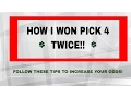 HOW TO WIN PICK 4