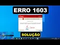 Como Resolver Erro 1603 do Java