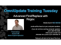 Training Tuesday Advanced Find and Replace with Regex