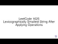 LeetCode 1625 Lexicographically Smallest String After Applying Operations