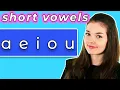 Short Vowel Sounds For a e i o u Phonics Lesson