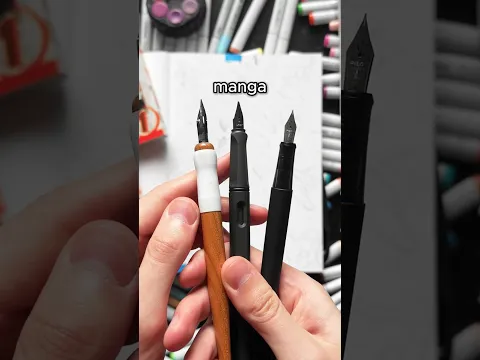 Which MANGA PEN is the best?! ✍️🖊️ #arttutorial