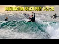 King Tide Fun Waves Before The Rain Came In at The Huntington Beach Pier January 2nd 2026