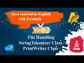 Java Tutorial File Handling Part 82 StringTokenizer and PrintWriter Classes