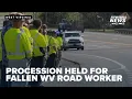 Funeral procession for WV worker killed in work zone