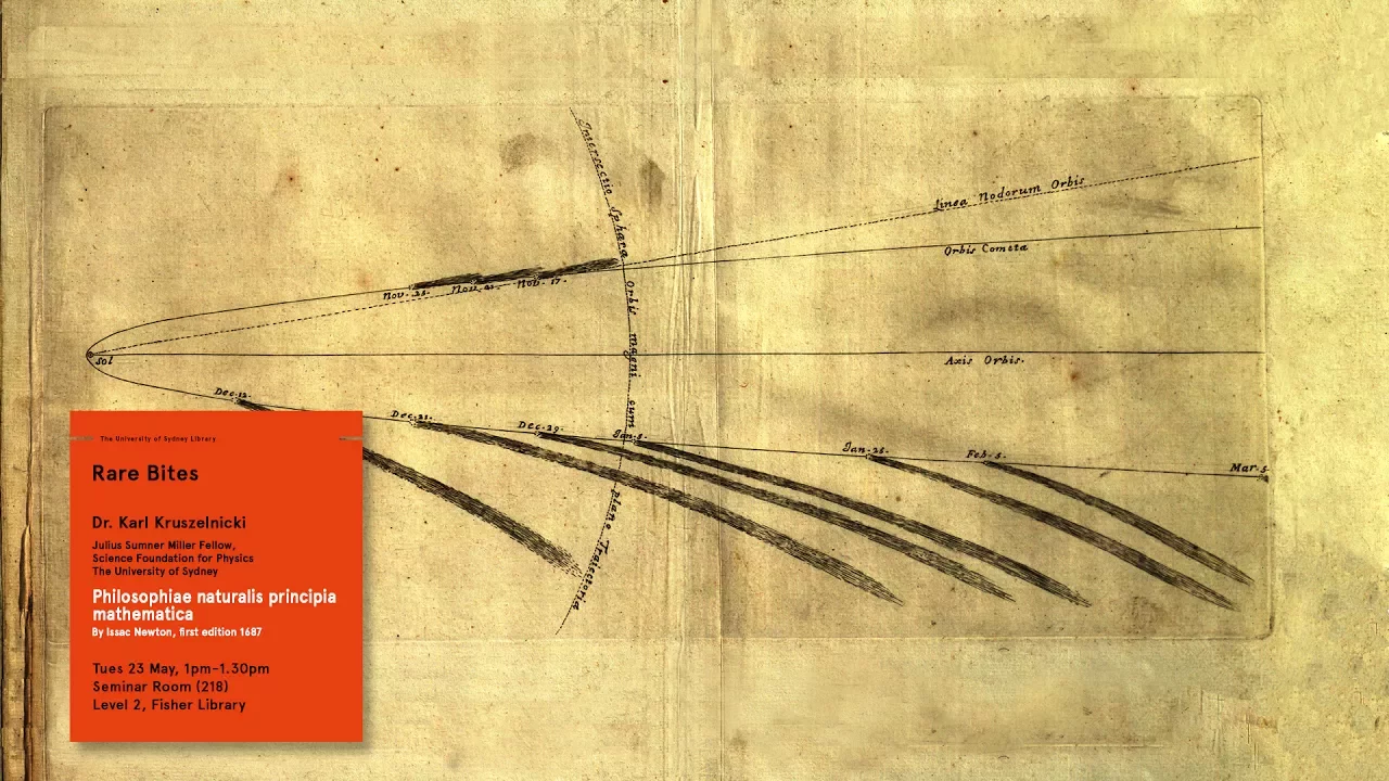 Rare Bites: Philosophiæ Naturalis Principia Mathematica by Isaac Newton (1687)