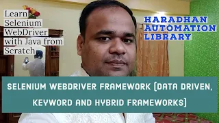 Selenium WebDriver with Java Training Session Selenium Framework - October 2021 Batch