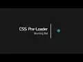 Bouncing Ball Pre-Loader HTML CSS