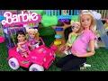 Barbie Doll Family Playground Playdate Routine