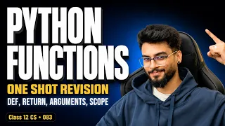 Functions in Python Class 12 Computer Science Full Chapter