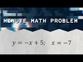 Minute Math Problem - Function Notation Math Help