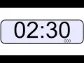 2 min and 30 sec timer countdown timer 2 minutes 30 seconds 150 sec timer Beep at the end