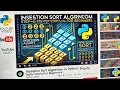 Insertion Sort Algorithm in Python Step-by-Step Tutorial for Beginners