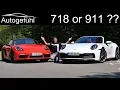 Porsche 718 or 911 The comparison New Porsche 911 4S Cabriolet vs 718 Boxster T