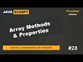 Array Methods Properties Fundamentals of JavaScript A Complete JavaScript Course