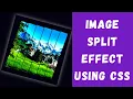 Image split effect using CSS Split image using CSS