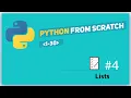 python lesson 4 lists
