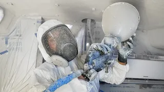 We Sprayed Cork All Over Our Ceiling | Step 458