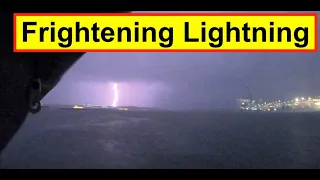 Terrifying Lightning Strikes LNG Ship! ⚡️⛴️ Sailing Through the Storm in more ways than one….