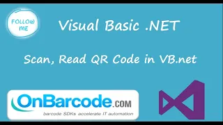 How to scan read QR Code image using OnBarcode VB NET QR Code Reader library