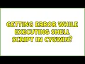 Getting error while executing shell script in Cygwin