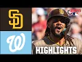San Diego Padres vs Washington Nationals Full Game Highlights ESPN MLB